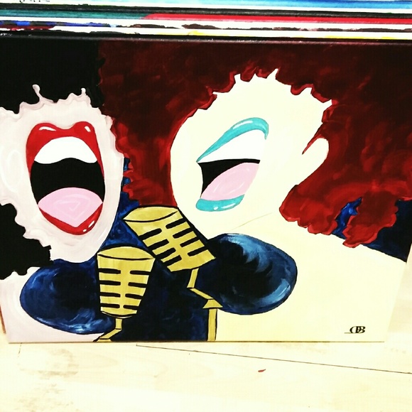 Handpainted Acrylic Canvas - Picture 1 of 1